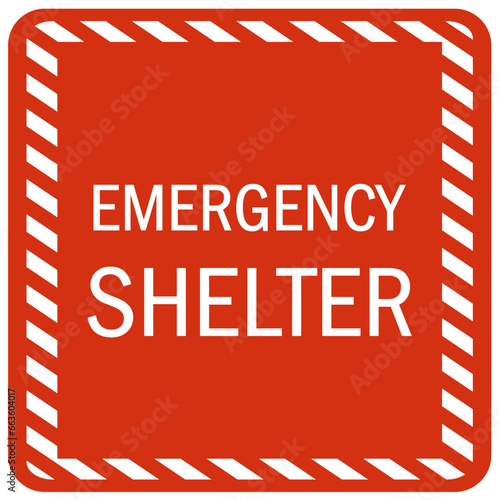 Hurricane evacuation route emergency shelter