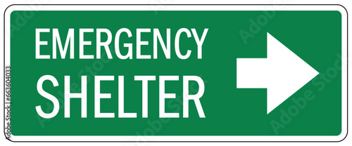 Hurricane evacuation route emergency shelter