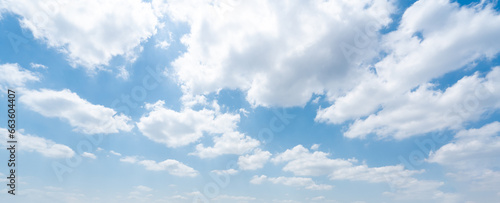 White Clouds In Blue Sky photo
