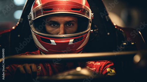 Racecraft Mastery: Formula 1 Pilot Awaits Go, generative ai photo
