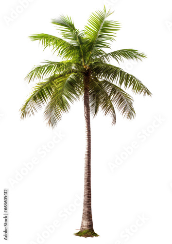 Coconut palm Tree tropical isolated transparent background  PNG file
