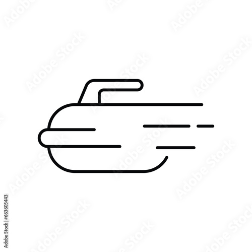 Curling sport icon design. isolated on white background. vector illustration