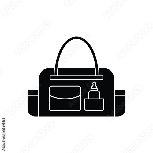Baby bag icon design. isolated on white background. vector illustration