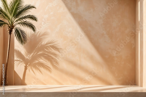 Palm trees and wall backgrounds © birdmanphoto