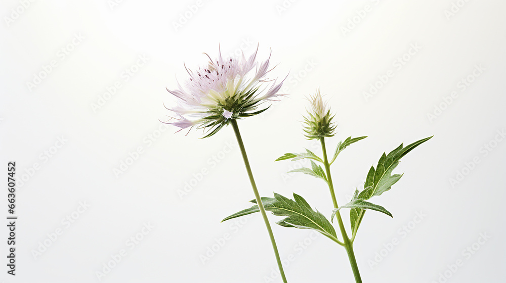 Photo of Bishops Weed flower isolated on white background