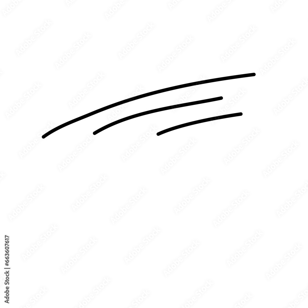 Move line comic doodle Move line comic doodle