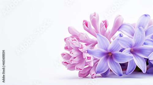 Photo of Hyacinth flower isolated on white background