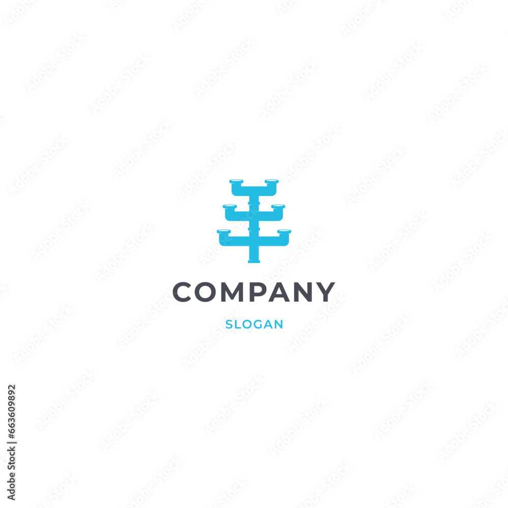 Tree Plumbing logo design modern concept Tree Plumbing logo design modern concept
