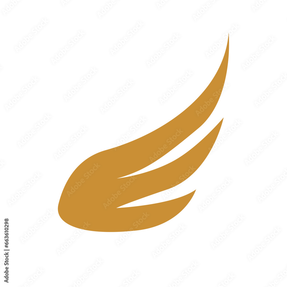 Fototapeta premium Gold wings logo