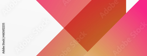 Vivid abstraction unfolds. Triangles in seamless harmony, composing dynamic geometric backdrop. Interplay of angles and hues forms captivating tapestry, evoking modernity and artistic allure