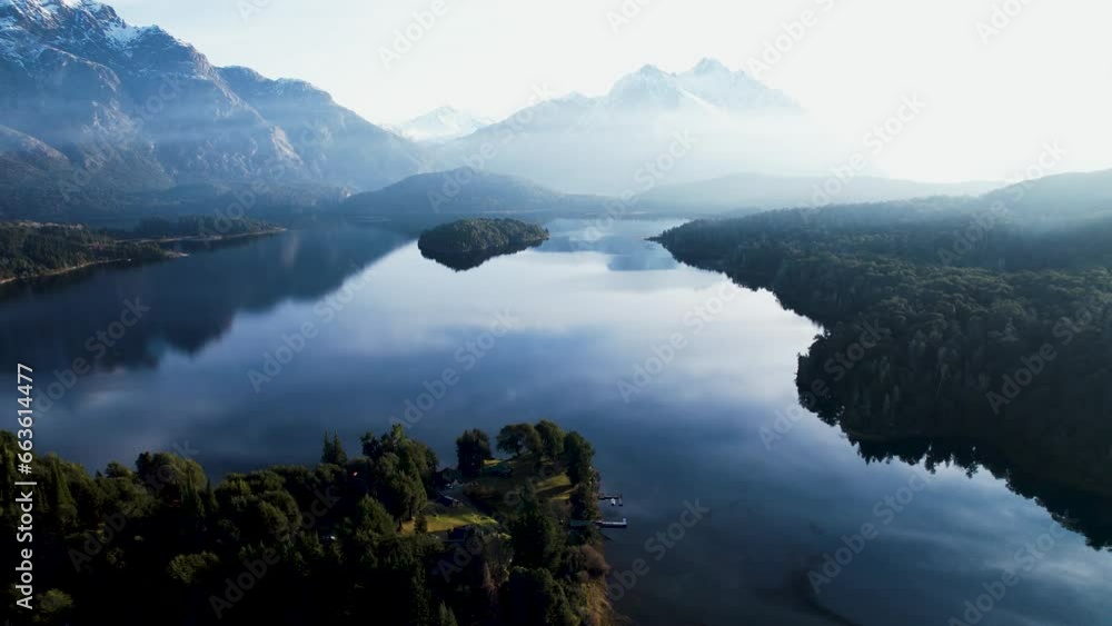 Videos de drone en 4k de la ciudad de Bariloche, Patagonia Argentina