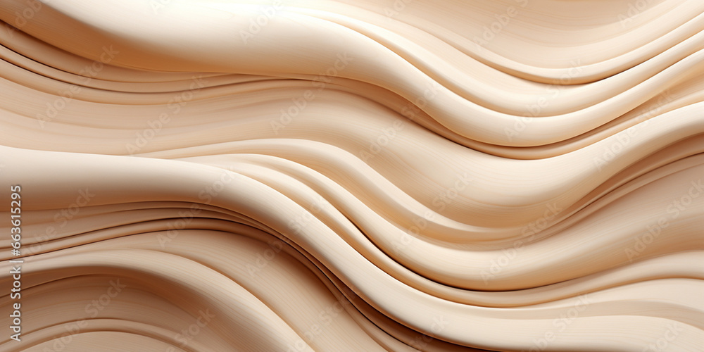 Obraz premium Modern curvy waves textures concept - wooden texture or background