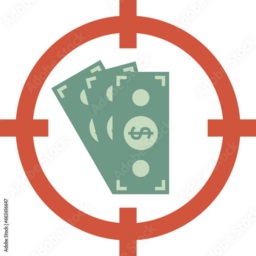 Money target icon