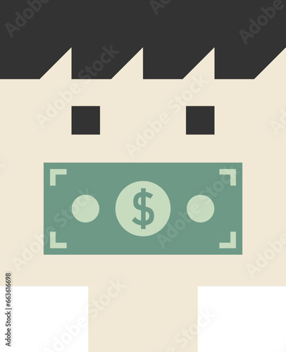 Witness bribe icon