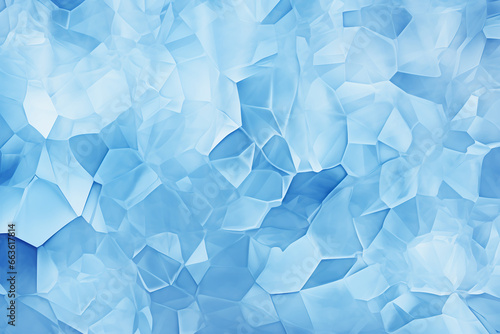 Abstract blue triangle background. Frozen ice design - Generative AI illustration 