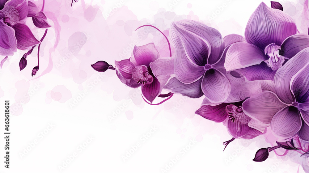 Fototapeta premium pink orchid flower