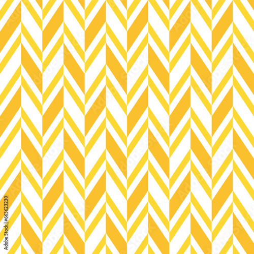 Yellow herringbone pattern. Herringbone vector pattern. Seamless geometric pattern for clothing, wrapping paper, backdrop, background, gift card. © hchedgehog