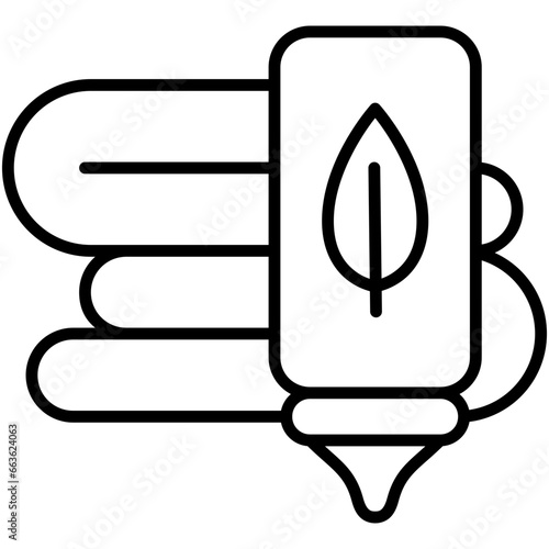 Natural Dye Icon. Free Artificial Textile Color Symbol Stock Illustration. Vector Line Icons For UI Web Design And Presentation