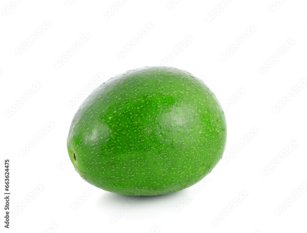 Fresh whole avocado isolated on white background Fresh whole avocado isolated on white background