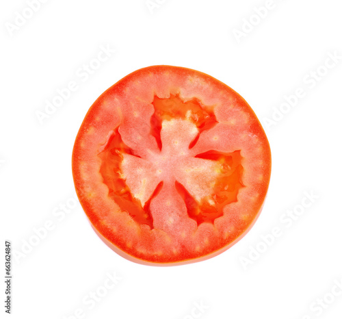 Wallpaper Mural Tomato sliced isolated on white background Torontodigital.ca