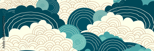 Japanese cloud background