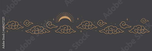 Japanese cloud background
