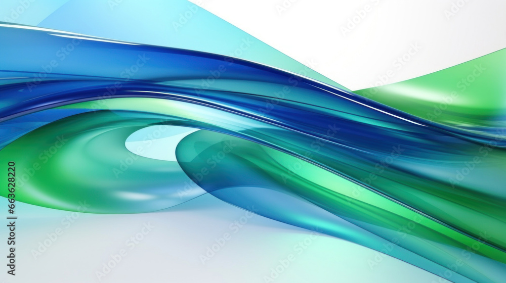 Abstract background with pink and orange glass waves on white background Abstract background with pink and orange glass waves on white background