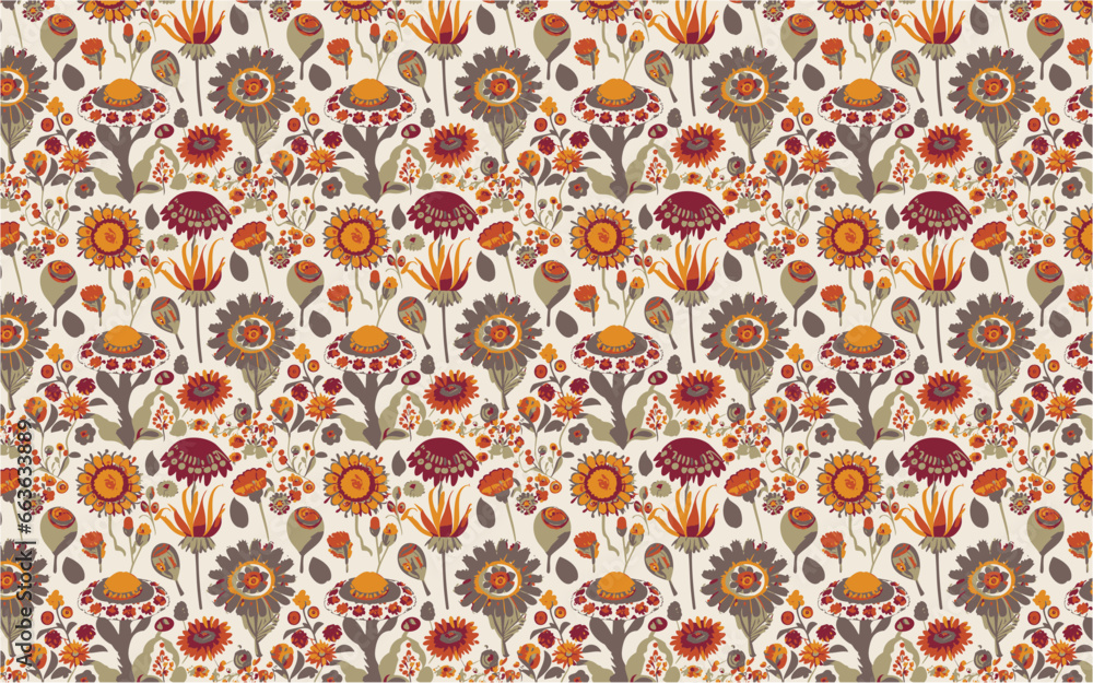 Seamless flower pattern Seamless flower pattern
