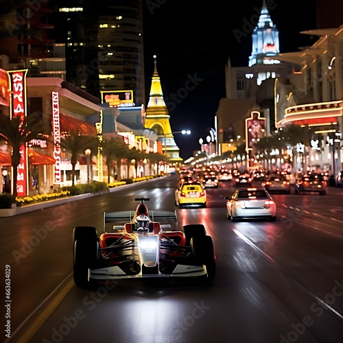 Formula 1 Race cars in Las Vegas  © nick