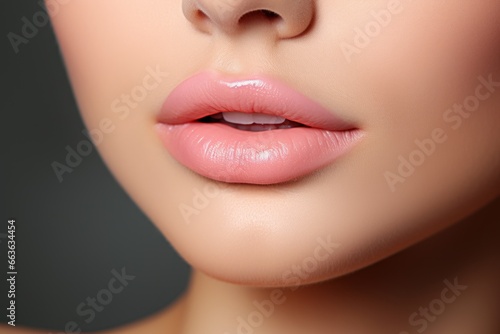 close up lips of woman  beautiful lip