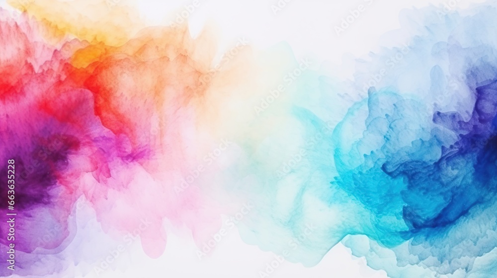 Colorful Watercolor abstract background. AI generated image