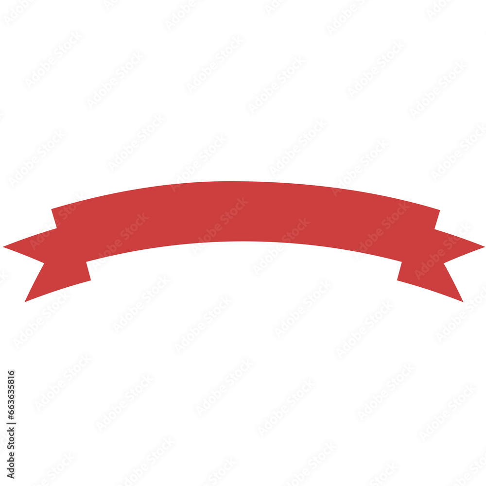 Digital png illustration of red ribbon banner on transparent background Digital png illustration of red ribbon banner on transparent background