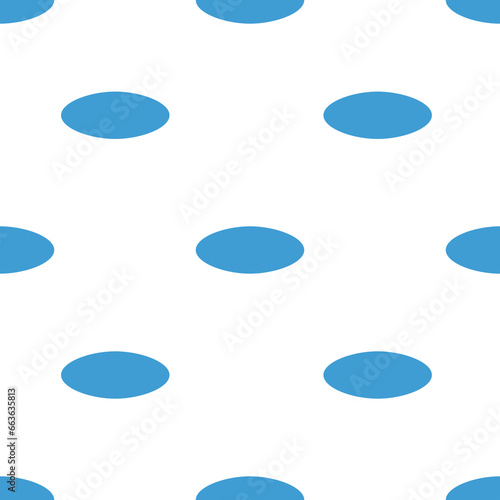 Digital png illustration of blue ellipses repeated on transparent background