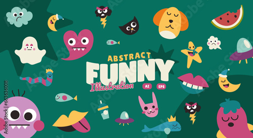 Abstract Funny Illustration
