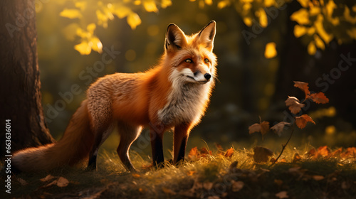 Wild Encounter: Fox in Nature © Василий Чуйкин
