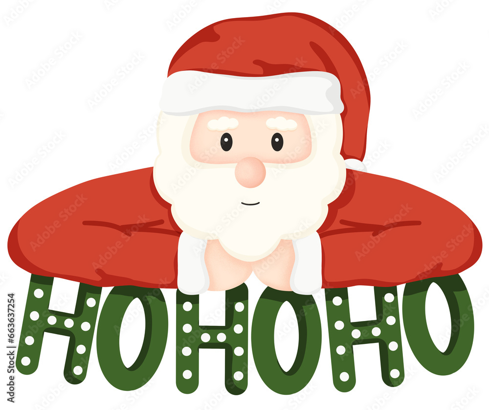 Santa Claus with decorative lights Santa Claus with decorative lights