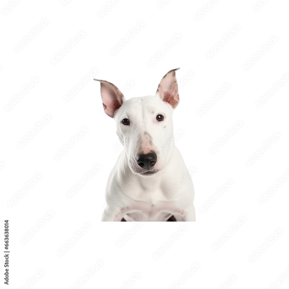Bull Terrier dog breed isolated no background