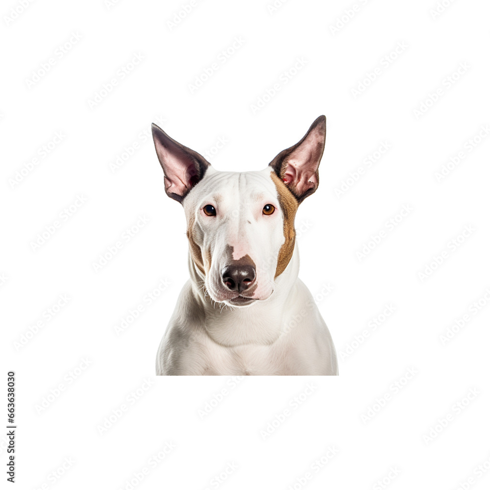 Bull Terrier dog breed isolated no background
