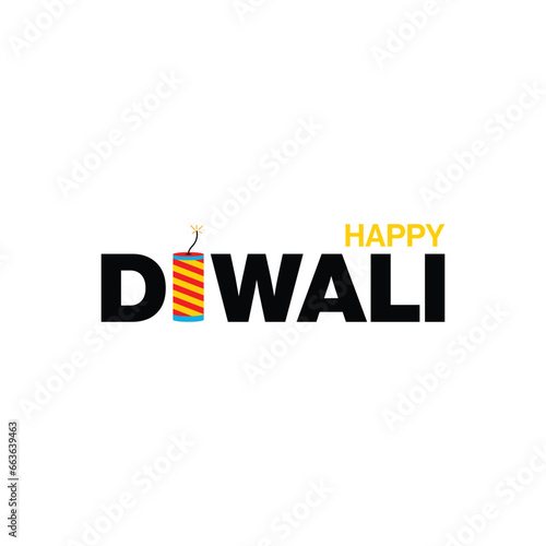 Decorative happy diwali greeting card