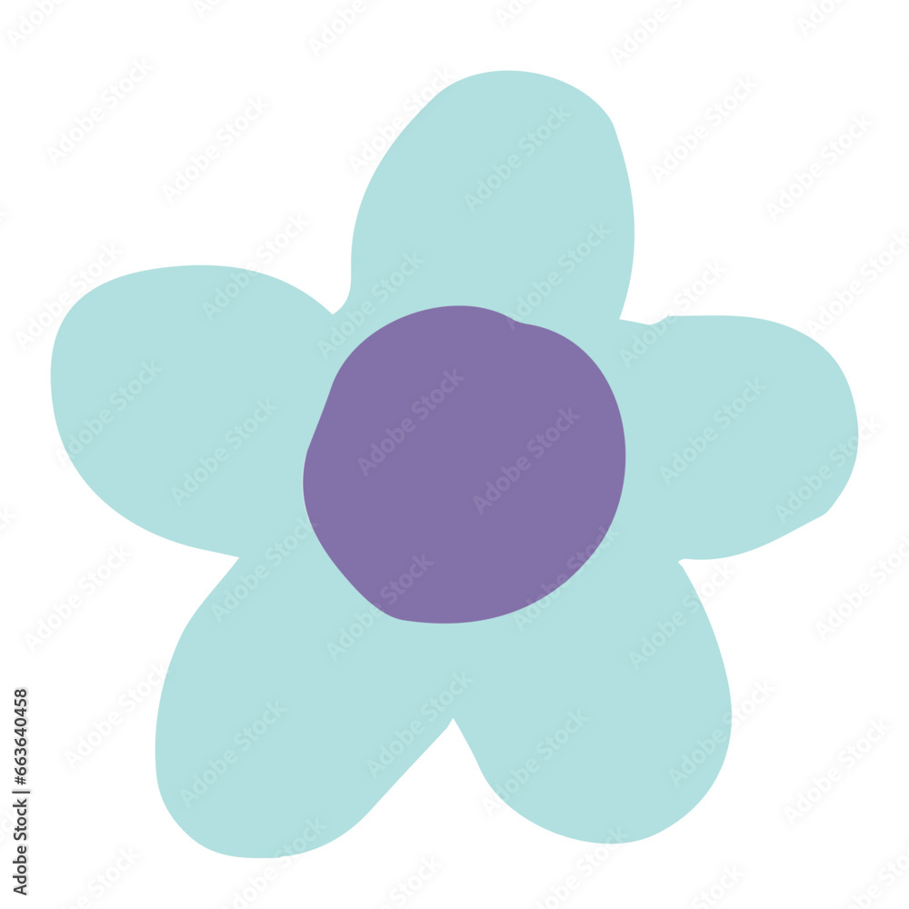Cute Hand drawn Flower Element Cute Hand drawn Flower Element