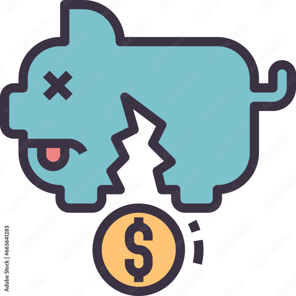 financial outline style icon financial outline style icon