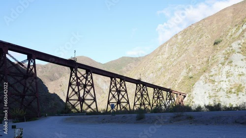 El Toro Bridge, a canyon located between the town of Campo Quijano, Salta, Argentina photo