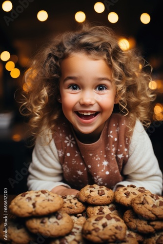 Funny child girl eats Chris...