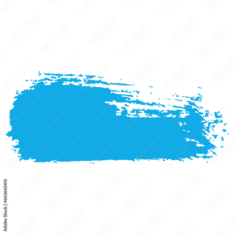 Obraz premium soft blue ink paint brush stroke