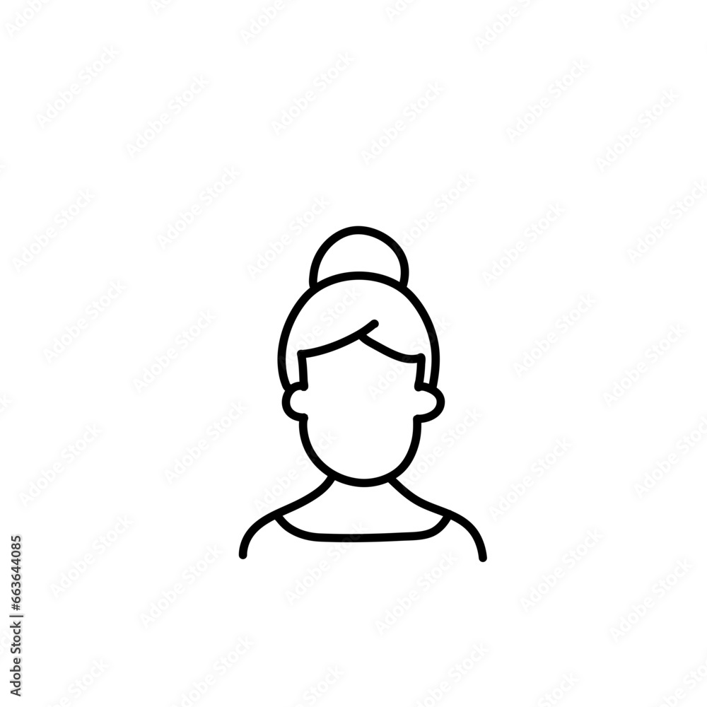 profile picture icons in line style profile picture icons in line style
