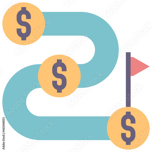 installment flat style icon