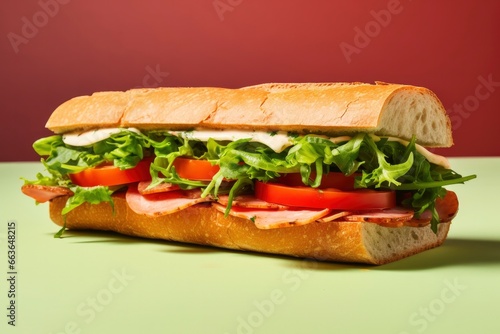 A Gourmet sandwich.