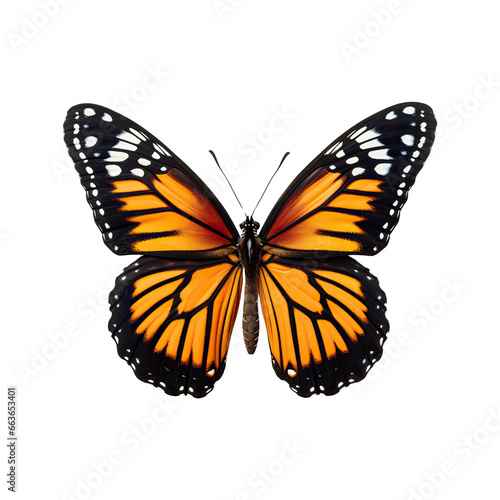 Butterfly on a flower, no shadows, maximum details, clear throughout the image, highest resolution, realistic, die-