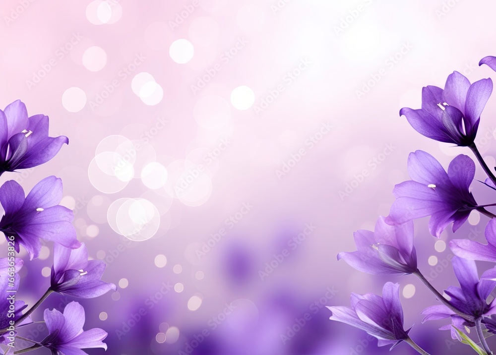 Abstract spring background with purple flowers. Abstract spring background with purple flowers.