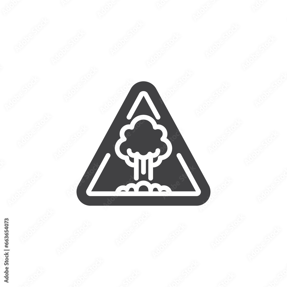 War zone sign vector icon War zone sign vector icon